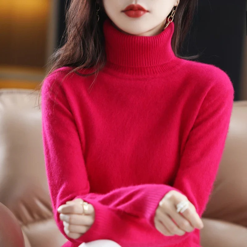 Vea | Women's Premium Cashmire Turtleneck Knit Sweater