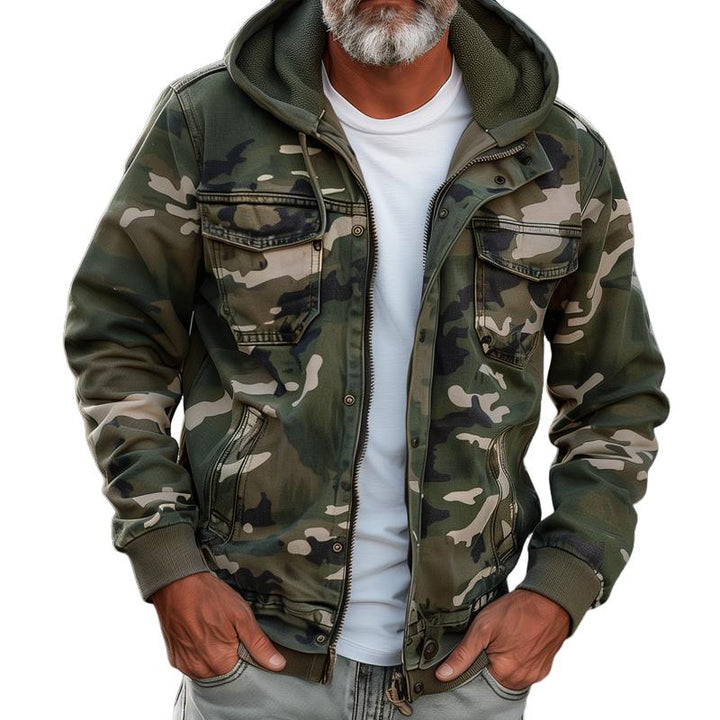 Drake | Men's Hooded Camouflage Cargo Jacket