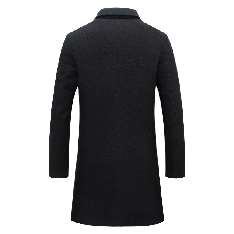 Wesley | Men's Stylish Knee-Length Single-Breasted Overcoat
