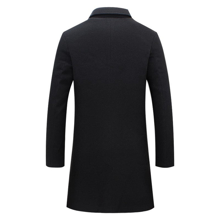 Wesley | Men's Stylish Knee-Length Single-Breasted Overcoat