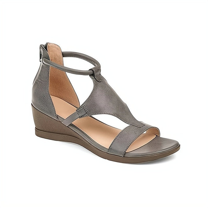 Petra | Women's Chic T-Strap Wedge Sandals