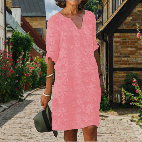 Blossom | Women's Floral V-Neck Midi Dress