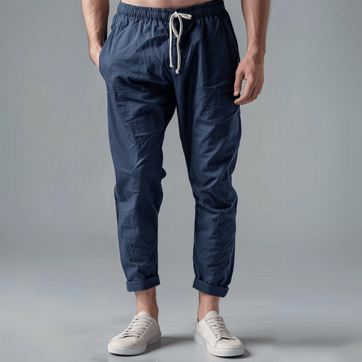 Thomas | Men's Casual Linen Drawstring Trousers