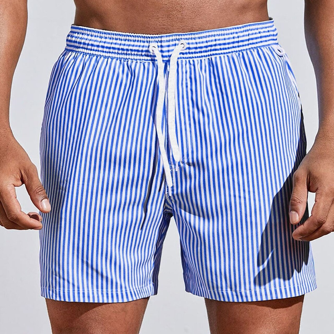 Maui | Men's Sporty Vertical Stripe Swim Shorts