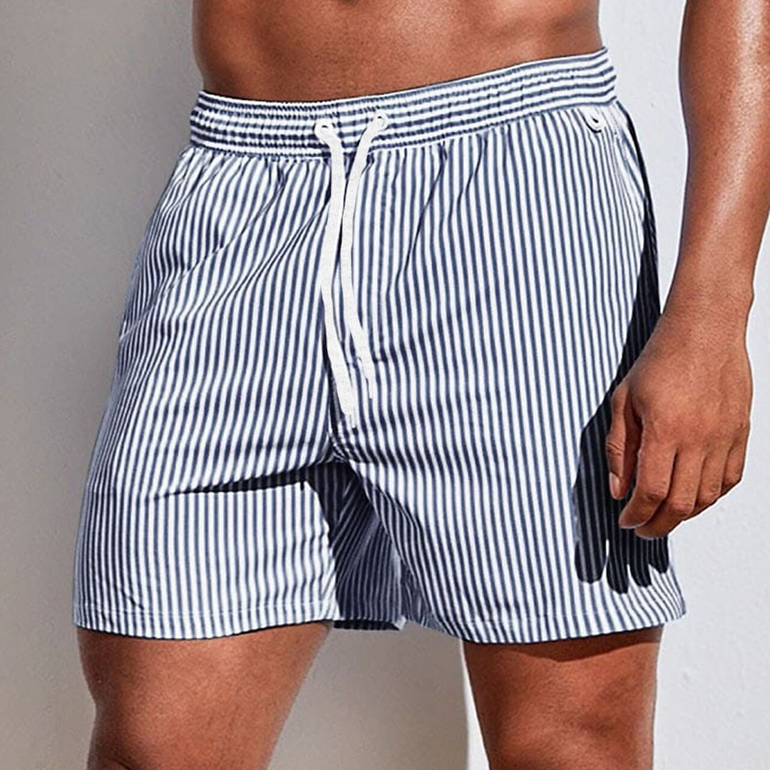 Maui | Men's Sporty Vertical Stripe Swim Shorts