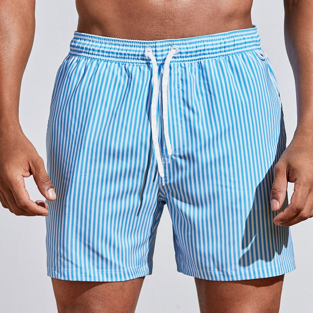 Maui | Men's Sporty Vertical Stripe Swim Shorts