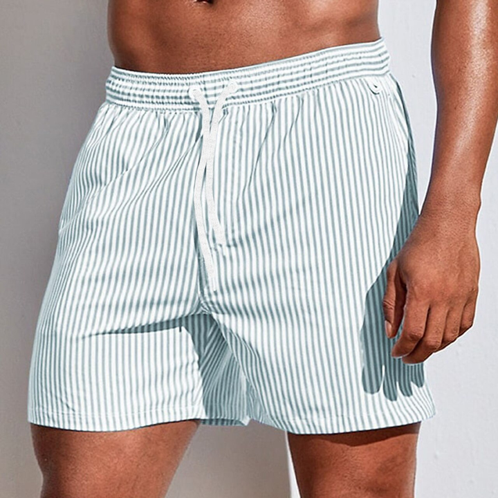 Maui | Men's Sporty Vertical Stripe Swim Shorts