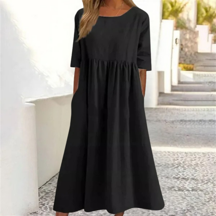 Bella | Women's Breezy Smocked-Waist Summer Midi Dress
