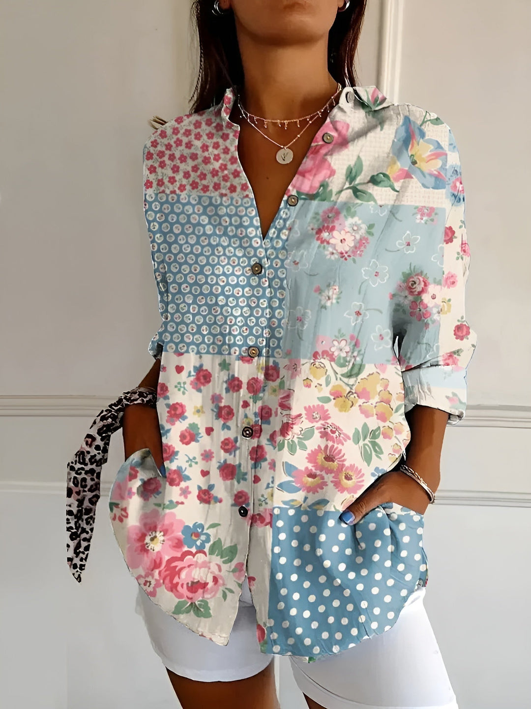 Millie | Women's Casual Long Sleeve Button-Down Shirt