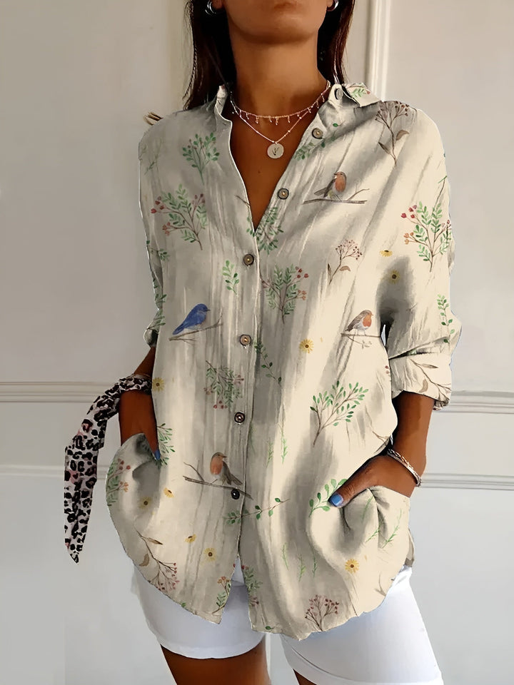 Millie | Women's Casual Long Sleeve Button-Down Shirt