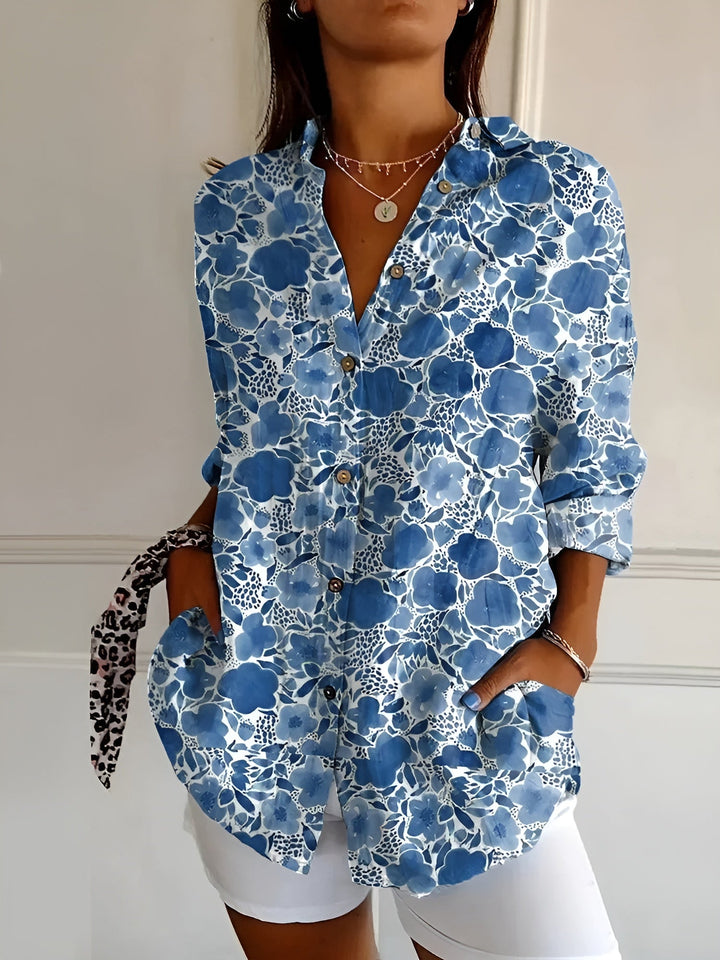 Millie | Women's Casual Long Sleeve Button-Down Shirt