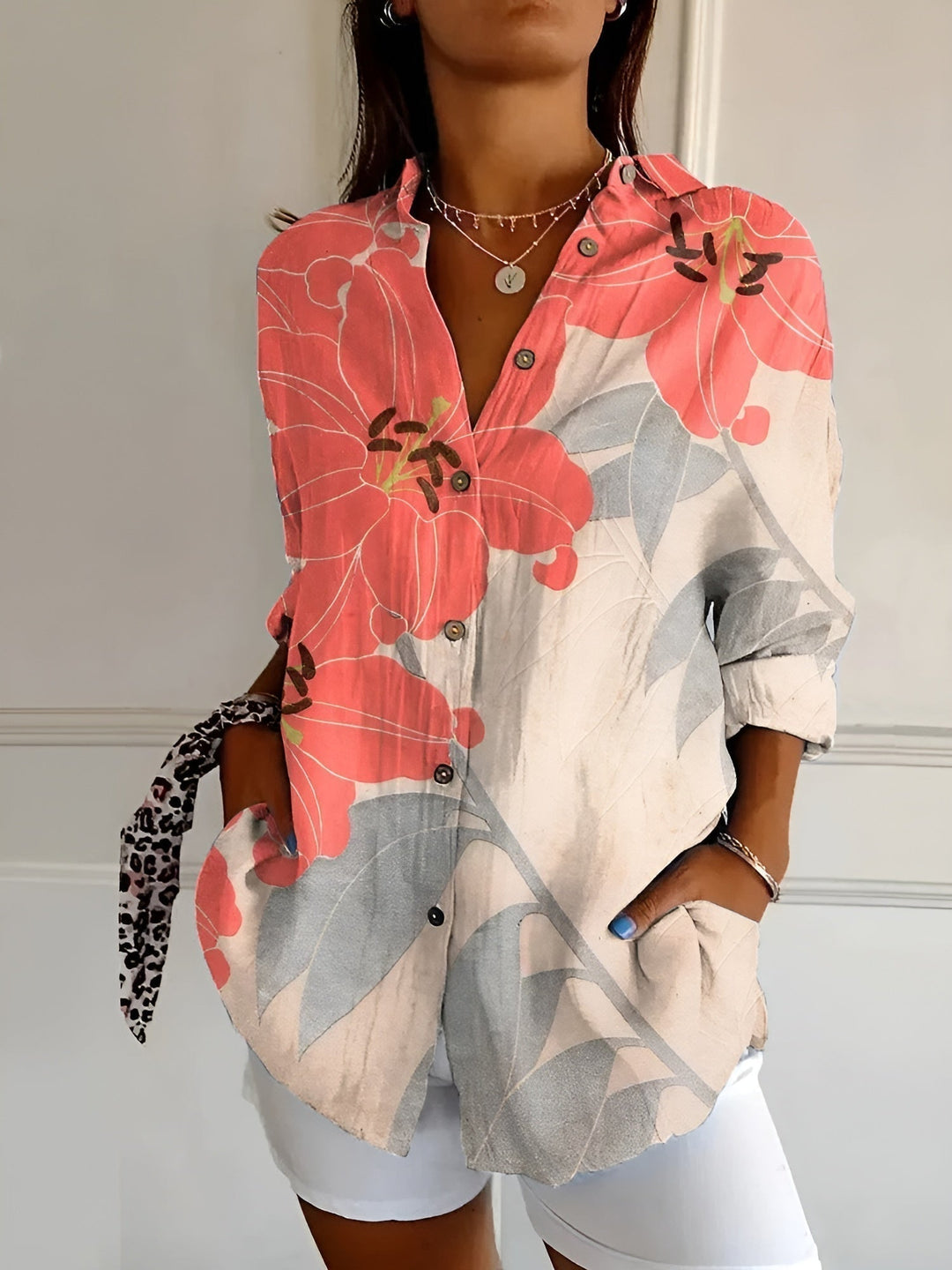Millie | Women's Casual Long Sleeve Button-Down Shirt
