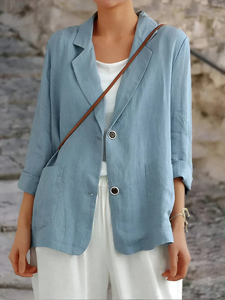 Ella | Women's Breathable Casual Linen Blazer