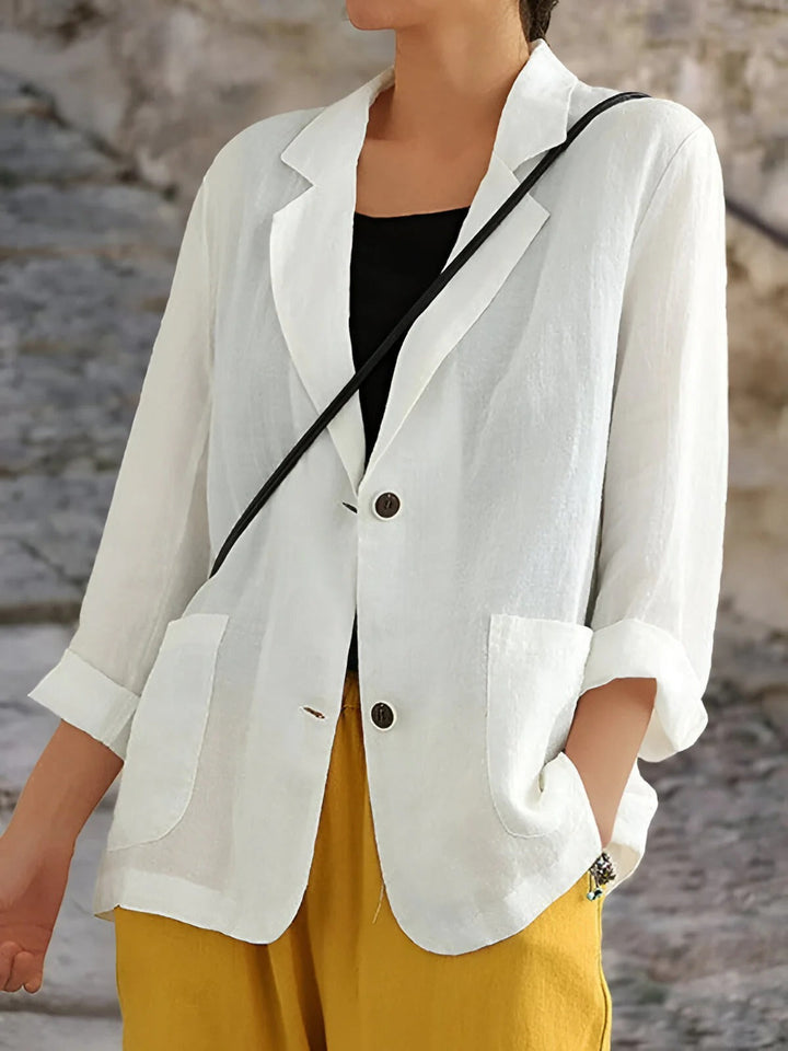 Ella | Women's Breathable Casual Linen Blazer