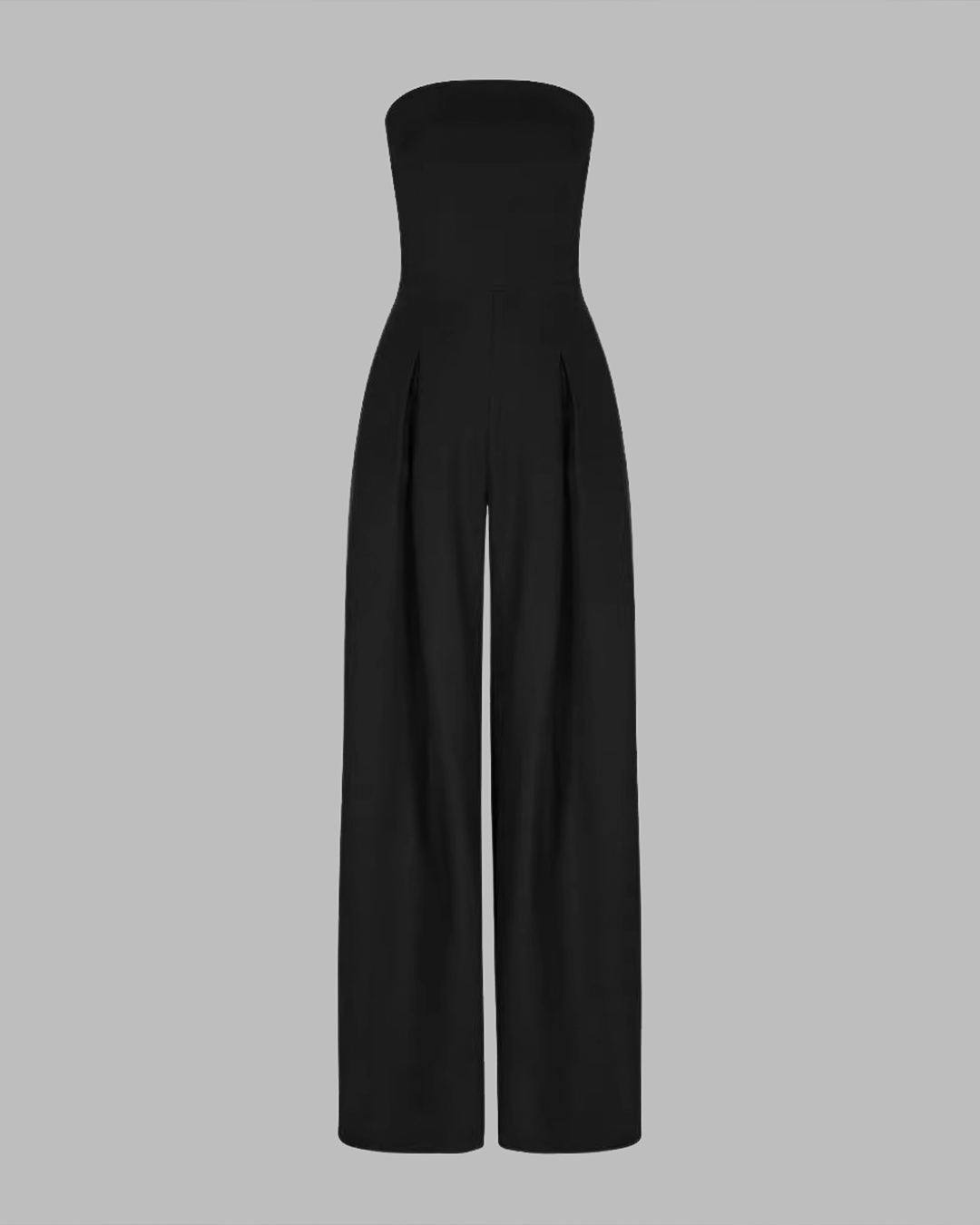 Klea | Women's Strapless Wide Leg Jumpsuit with Pockets