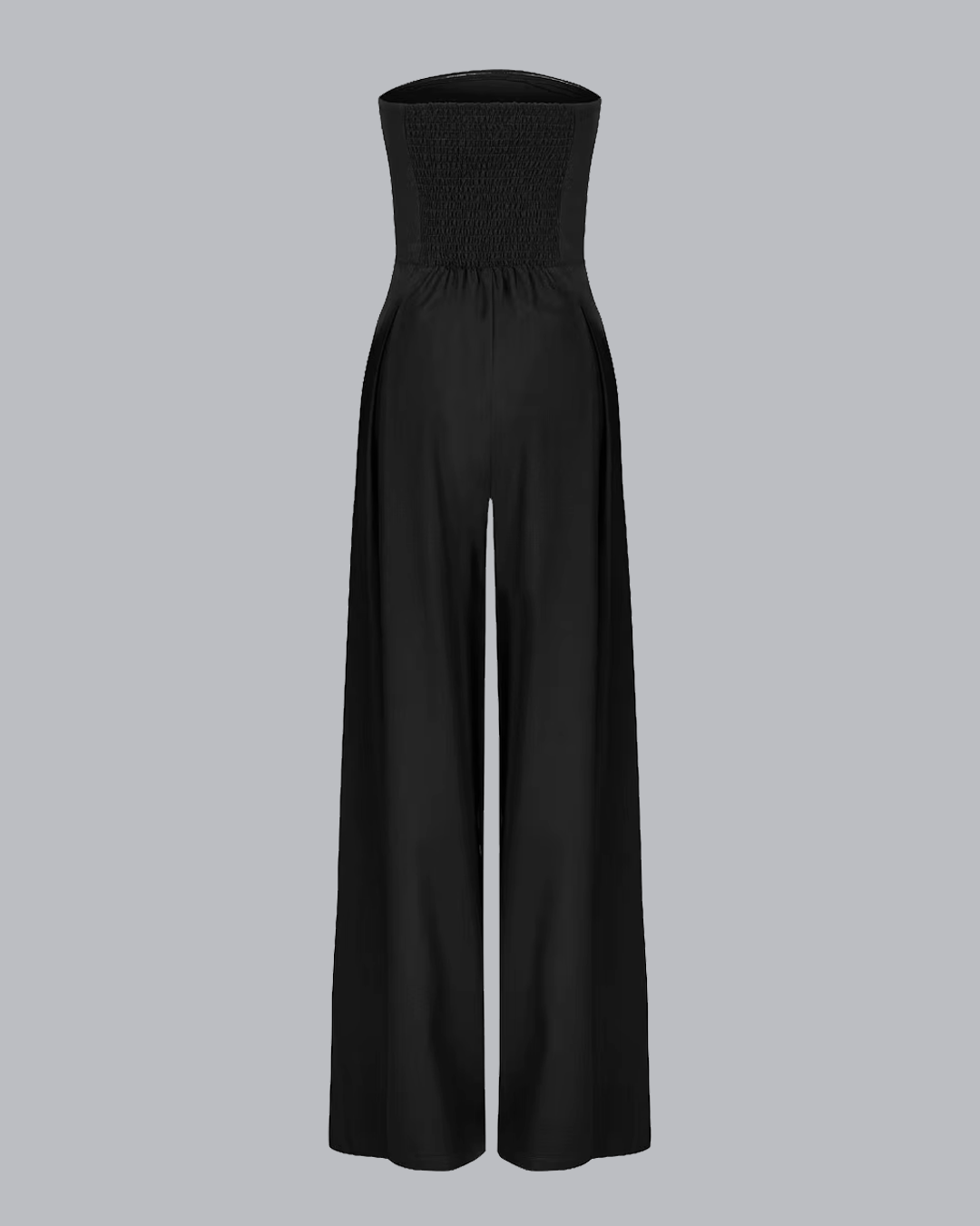 Klea | Women's Strapless Wide Leg Jumpsuit with Pockets